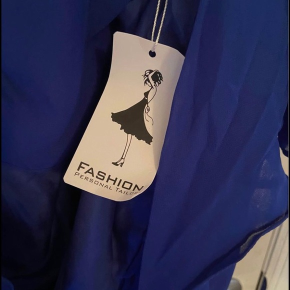 Beautiful royal blue a line size 18 brand new evening gown - Picture 5 of 5